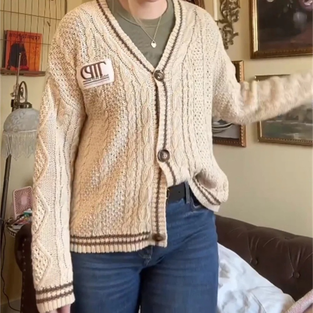 Taylor Swift Cardigan - "The Cardigan" Folklore Era Oversized Knit Sweater
